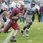 Danny Woodhead (3) outruns the University of Nebraska–Kearney defense Oct. 21. 2006. He scored three touchdowns during that game. — File photo