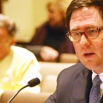 Norfolk Sen. Mike Flood introduces AM37 to the Natural Resources Committee Tuesday. — Photo courtesy of the Nebraska Unicameral Information Office