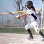 Nikki Ritzen, (20), junior left fielder of Chadron, hits the ball during Sunday’s game against Colorado Mesa on Sunday. — Photo by Kinley Q Nichols